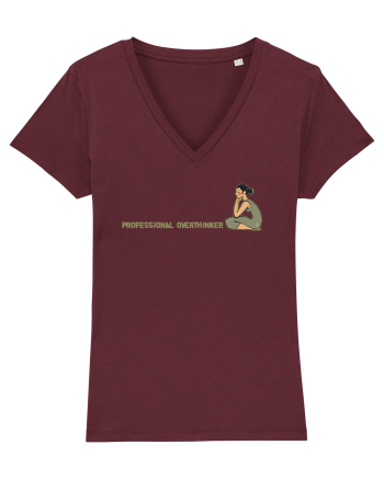 PROFESSIONAL OVERTHINKER - GANDITOAREA DE LA HAMANGIA - LATERAL Burgundy