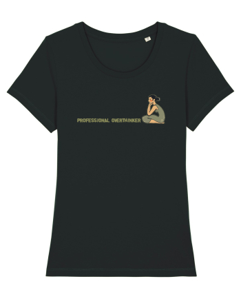PROFESSIONAL OVERTHINKER - GANDITOAREA DE LA HAMANGIA - LATERAL Black