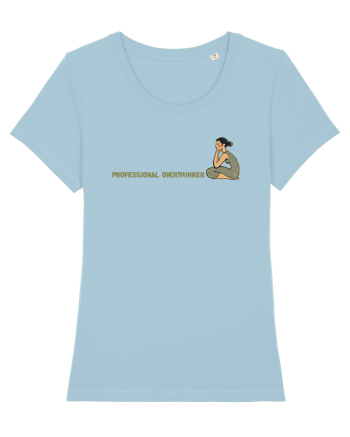 PROFESSIONAL OVERTHINKER - GANDITOAREA DE LA HAMANGIA - LATERAL Sky Blue