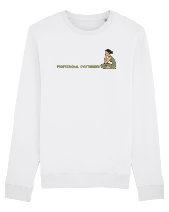 PROFESSIONAL OVERTHINKER - GANDITOAREA DE LA HAMANGIA - LATERAL White