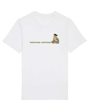 PROFESSIONAL OVERTHINKER - GANDITOAREA DE LA HAMANGIA - LATERAL White