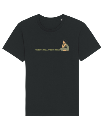 PROFESSIONAL OVERTHINKER - GANDITOAREA DE LA HAMANGIA - LATERAL Black