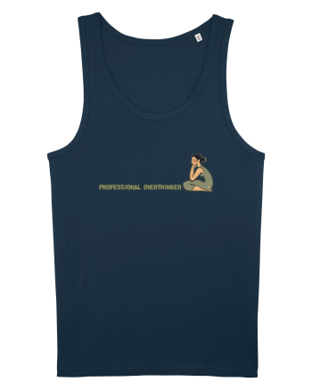 PROFESSIONAL OVERTHINKER - GANDITOAREA DE LA HAMANGIA - LATERAL Navy