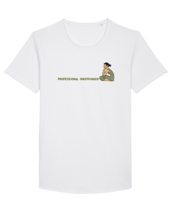 PROFESSIONAL OVERTHINKER - GANDITOAREA DE LA HAMANGIA - LATERAL White