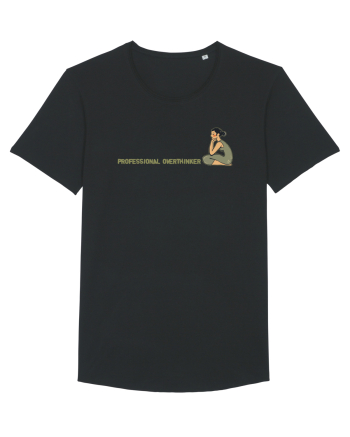 PROFESSIONAL OVERTHINKER - GANDITOAREA DE LA HAMANGIA - LATERAL Black