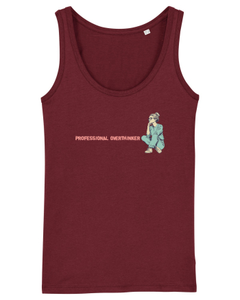 PROFESSIONAL OVERTHINKER - GANDITOAREA - LATERAL Burgundy