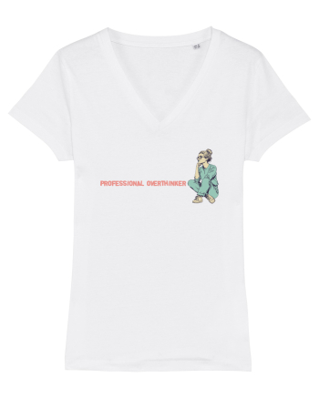 PROFESSIONAL OVERTHINKER - GANDITOAREA - LATERAL White