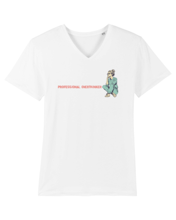PROFESSIONAL OVERTHINKER - GANDITOAREA - LATERAL White
