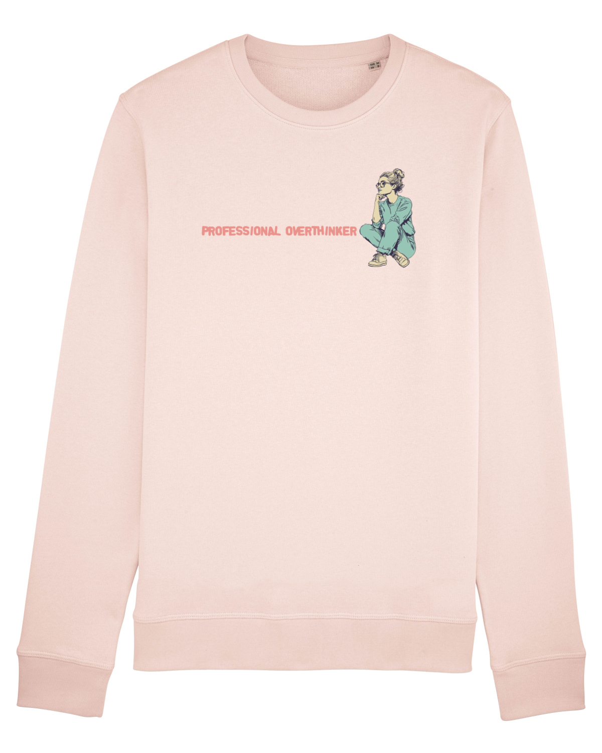 Bluză mânecă lungă Unisex Rise Candy Pink
