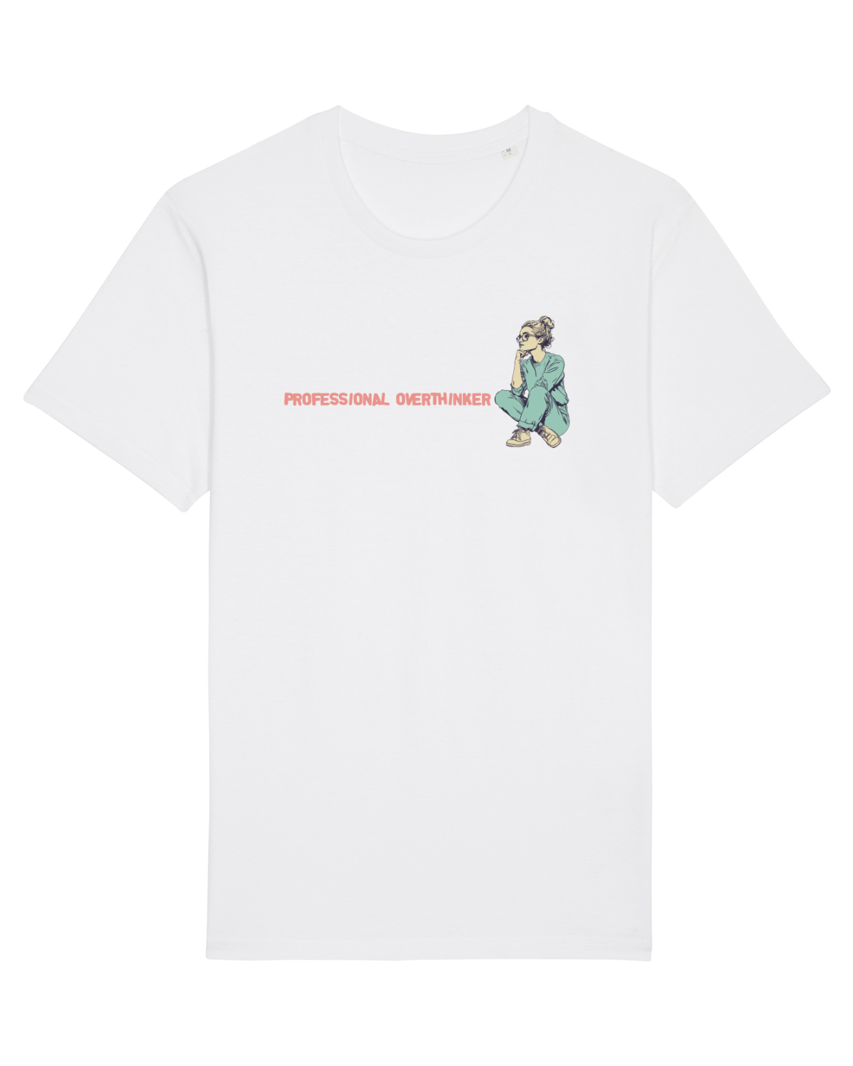 Tricou mânecă scurtă Unisex Rocker White