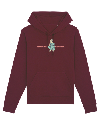 PROFESSIONAL OVERTHINKER - GANDITOAREA  Burgundy