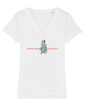 PROFESSIONAL OVERTHINKER - GANDITOAREA  White