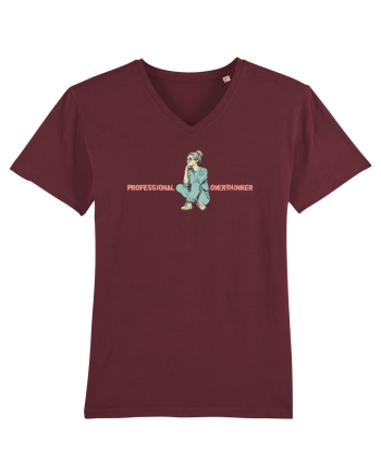 PROFESSIONAL OVERTHINKER - GANDITOAREA  Burgundy