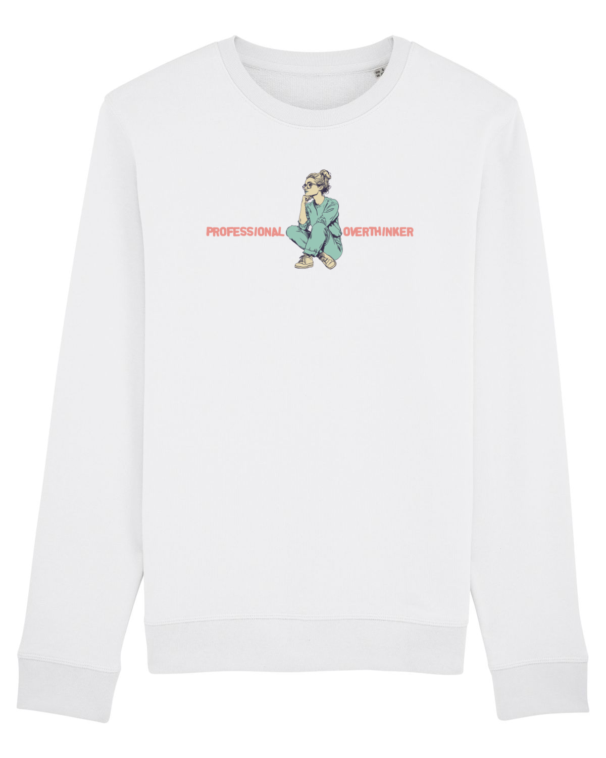 Bluză mânecă lungă Unisex Rise White
