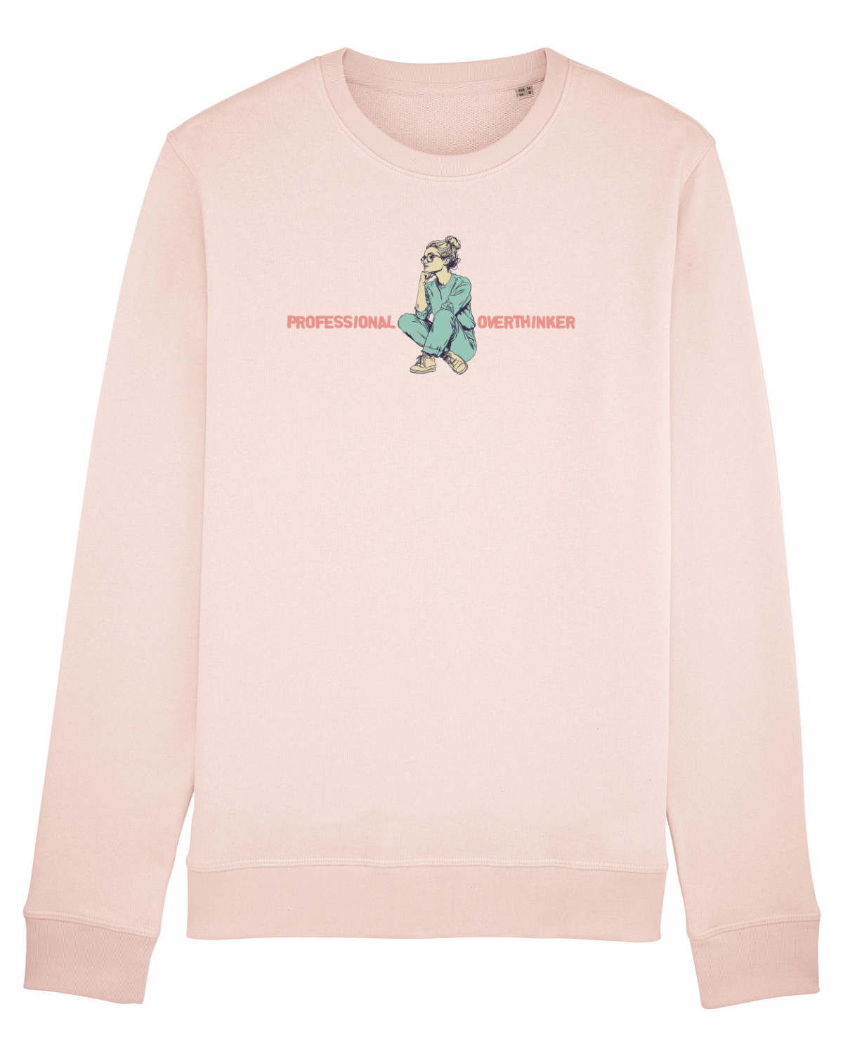 Bluză mânecă lungă Unisex Rise Candy Pink