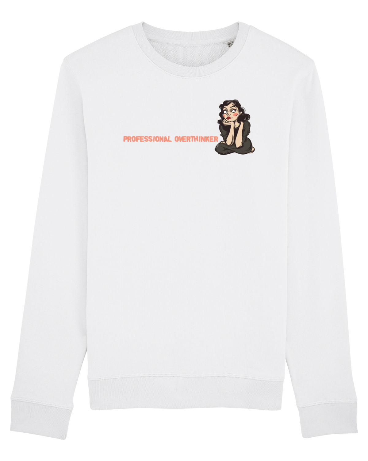 Bluză mânecă lungă Unisex Rise White