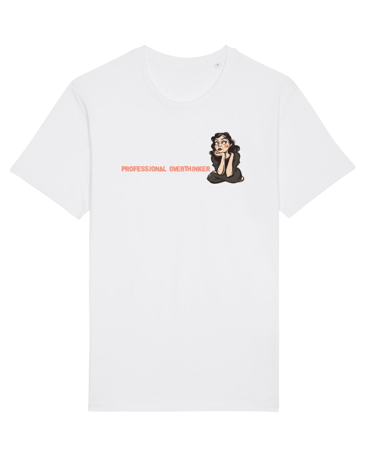 Tricou mânecă scurtă Unisex Rocker White
