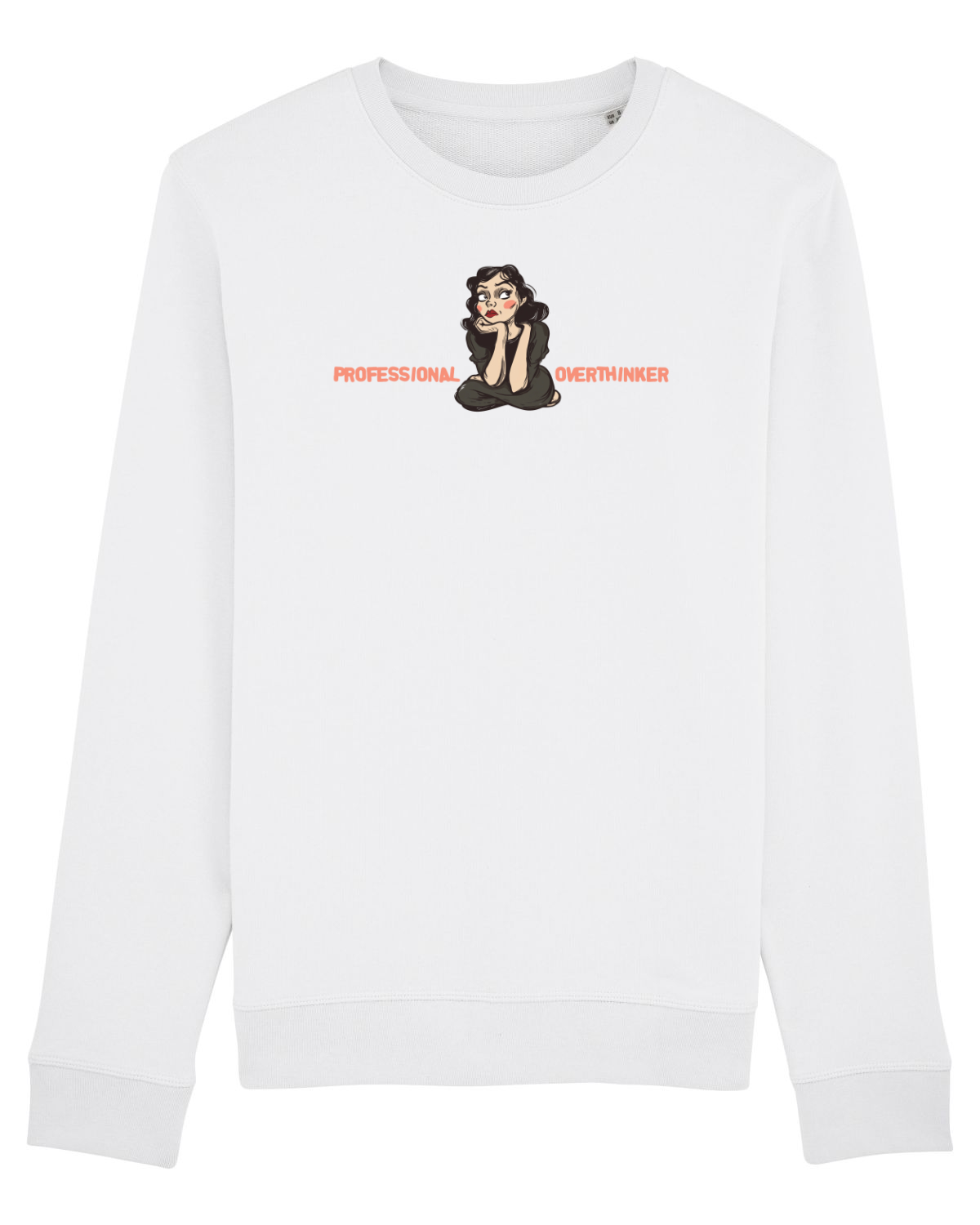 Bluză mânecă lungă Unisex Rise White