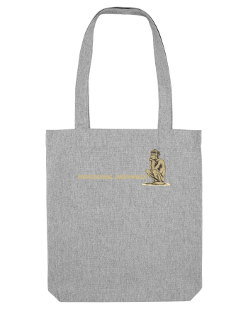 PROFESSIONAL OVERTHINKER - GANDITORUL - OM PRIMITIV -lateral Heather Grey