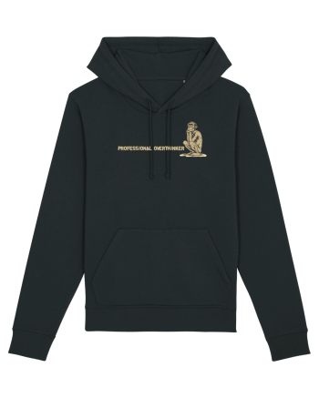 PROFESSIONAL OVERTHINKER - GANDITORUL - OM PRIMITIV -lateral Black