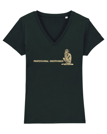 PROFESSIONAL OVERTHINKER - GANDITORUL - OM PRIMITIV -lateral Black