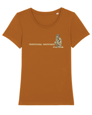 PROFESSIONAL OVERTHINKER - GANDITORUL - OM PRIMITIV -lateral Roasted Orange