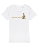 PROFESSIONAL OVERTHINKER - GANDITORUL - OM PRIMITIV -lateral Tricou mânecă scurtă  Copii Mini Creator