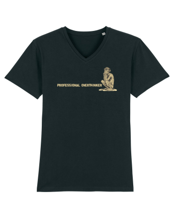 PROFESSIONAL OVERTHINKER - GANDITORUL - OM PRIMITIV -lateral Black