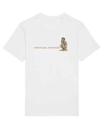 PROFESSIONAL OVERTHINKER - GANDITORUL - OM PRIMITIV -lateral White