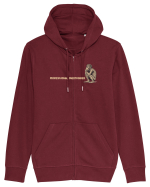 PROFESSIONAL OVERTHINKER - GANDITORUL - OM PRIMITIV  2 lateral Hanorac cu fermoar Unisex Connector