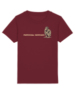 PROFESSIONAL OVERTHINKER - GANDITORUL - OM PRIMITIV  2 lateral Tricou mânecă scurtă  Copii Mini Creator