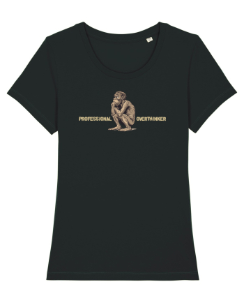 PROFESSIONAL OVERTHINKER - GANDITORUL - OM PRIMITIV  2  Black