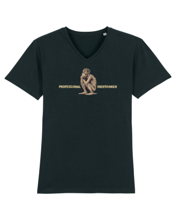 PROFESSIONAL OVERTHINKER - GANDITORUL - OM PRIMITIV  2  Black