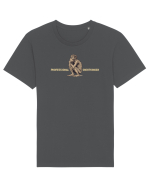 PROFESSIONAL OVERTHINKER - GANDITORUL - OM PRIMITIV  2  Tricou mânecă scurtă Unisex Rocker
