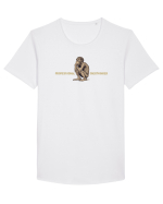 PROFESSIONAL OVERTHINKER - GANDITORUL - OM PRIMITIV  2  Tricou mânecă scurtă guler larg Bărbat Skater