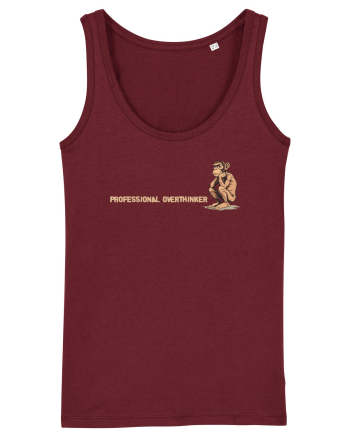 PROFESSIONAL OVERTHINKER - CIMPANZEU GANDITOR lateral Burgundy