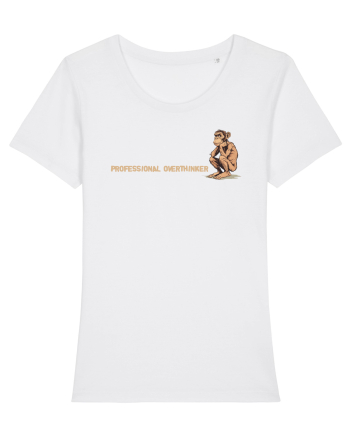 PROFESSIONAL OVERTHINKER - CIMPANZEU GANDITOR lateral White