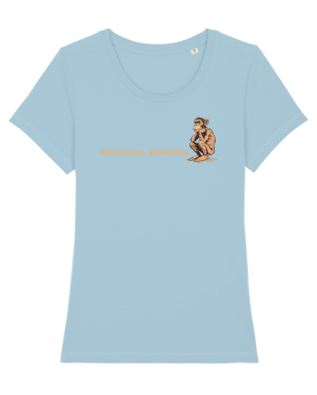 PROFESSIONAL OVERTHINKER - CIMPANZEU GANDITOR lateral Sky Blue