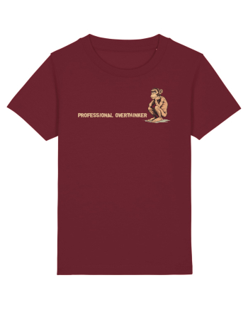 PROFESSIONAL OVERTHINKER - CIMPANZEU GANDITOR lateral Burgundy