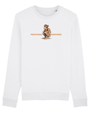 PROFESSIONAL OVERTHINKER - CIMPANZEU GANDITOR  White