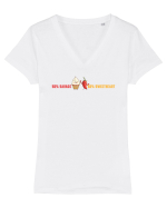 50% SAVAGE 50% SWEETHEART Tricou mânecă scurtă guler V Damă Evoker