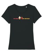 50% SAVAGE 50% SWEETHEART Tricou mânecă scurtă guler larg fitted Damă Expresser