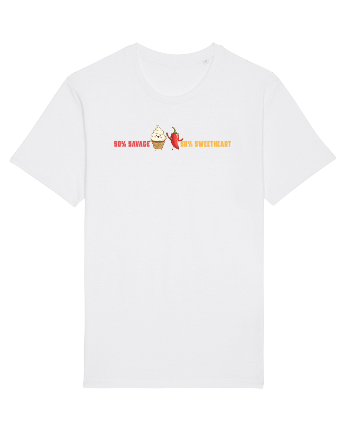 Tricou mânecă scurtă Unisex Rocker White
