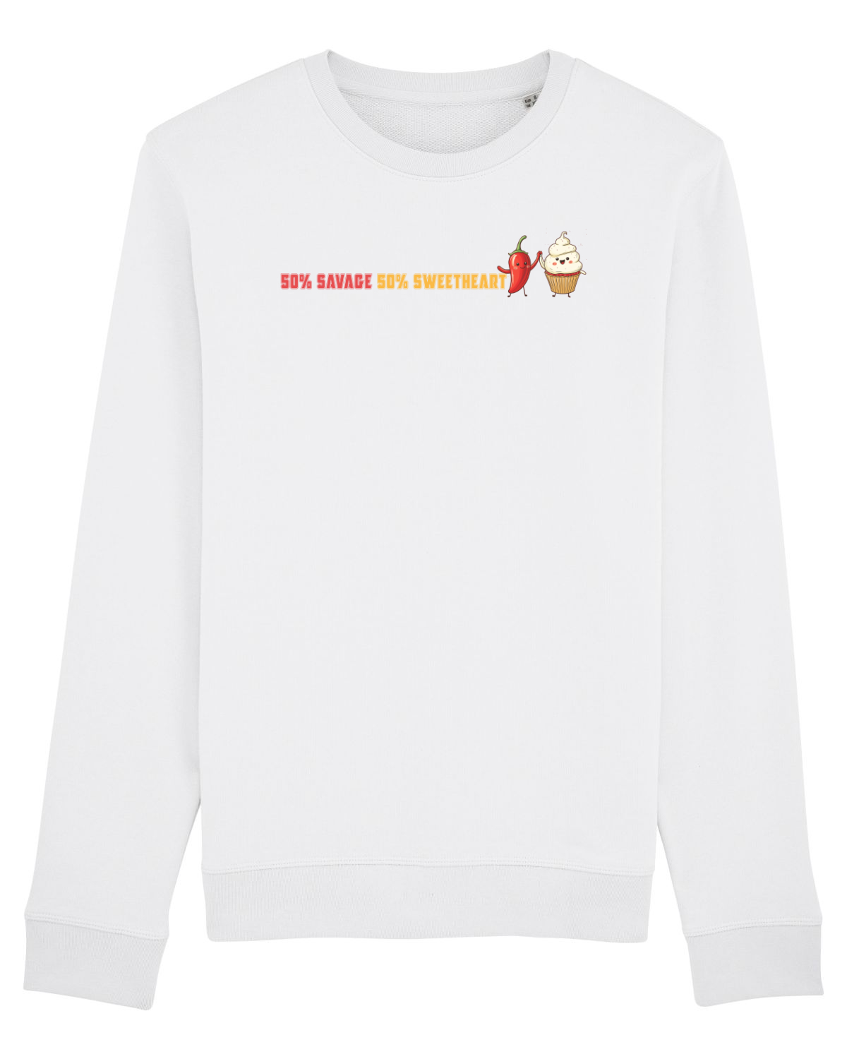 Bluză mânecă lungă Unisex Rise White