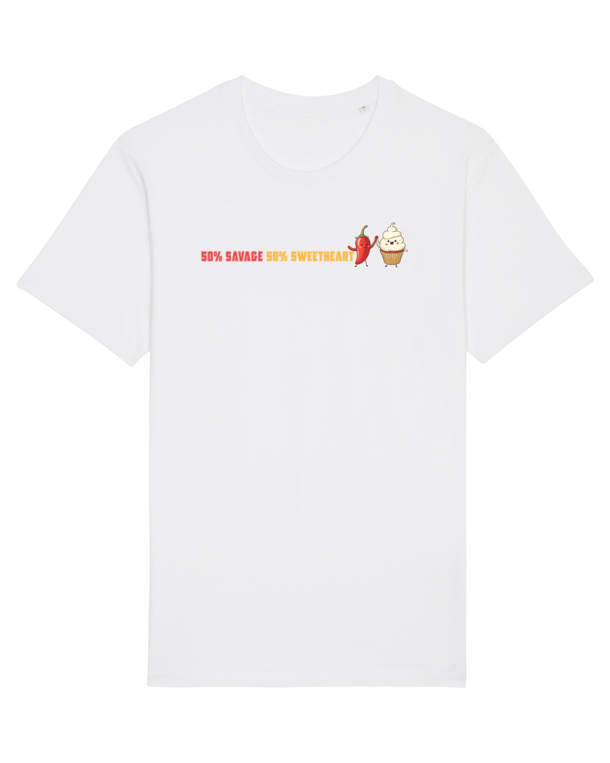 Tricou mânecă scurtă Unisex Rocker White
