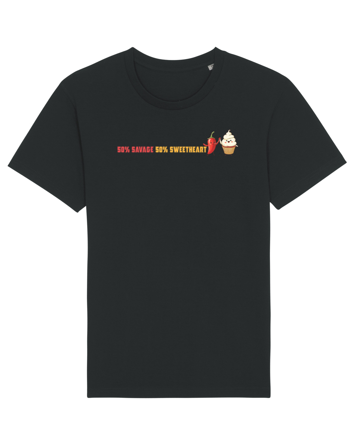 Tricou mânecă scurtă Unisex Rocker Black