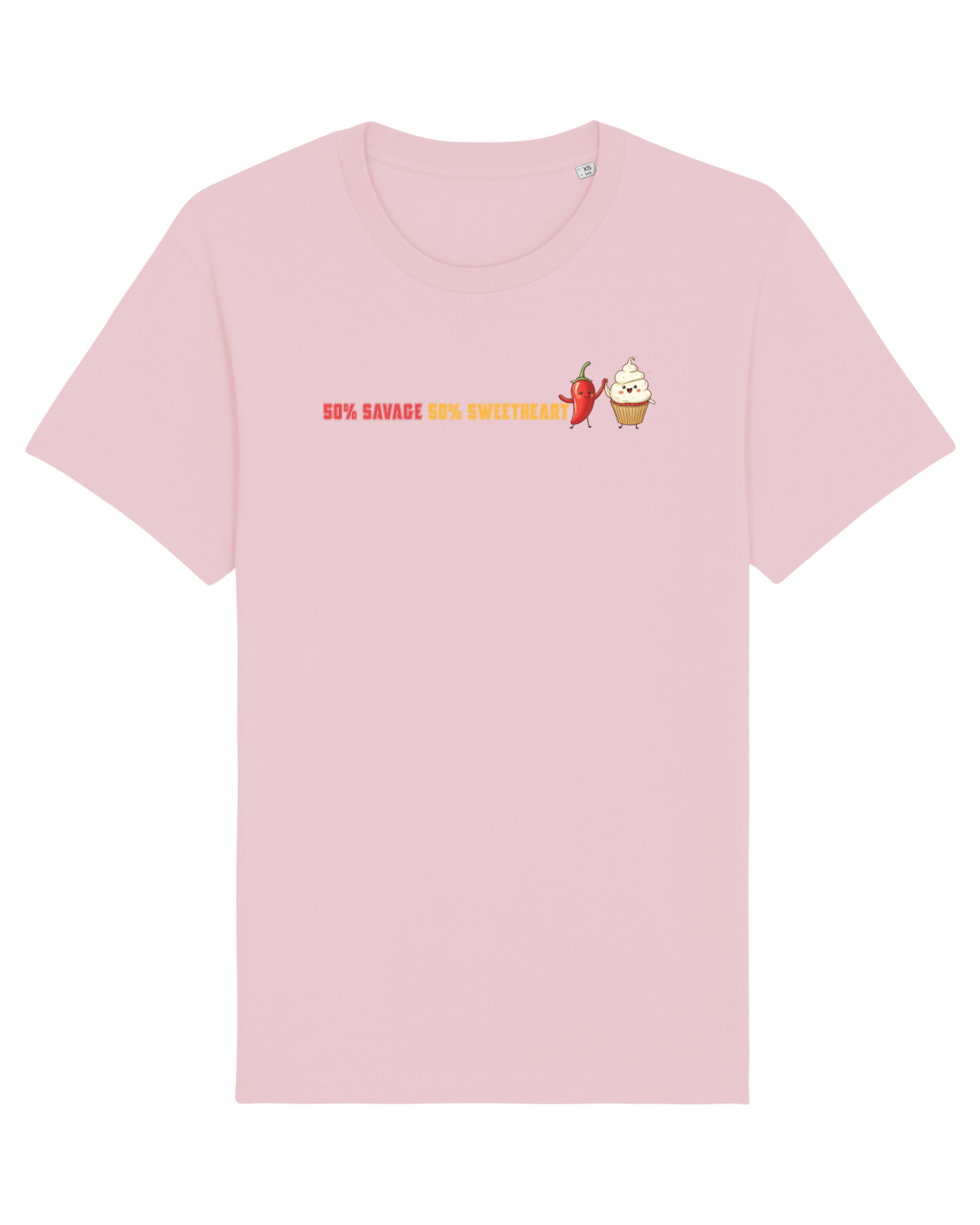 Tricou mânecă scurtă Unisex Rocker Cotton Pink