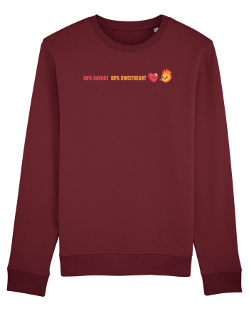 50% SAVAGE 50% SWEETHEART 2 lateral Burgundy