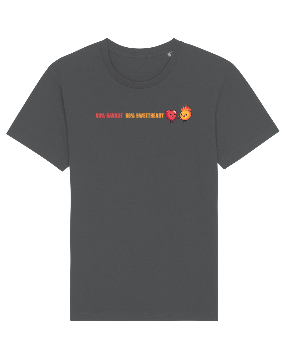 Tricou mânecă scurtă Unisex Rocker Anthracite