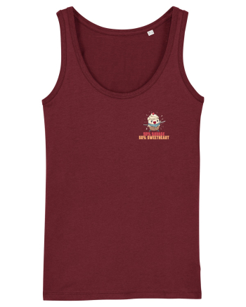 50% SAVAGE 50% SWEETHEART - SAMURAI CUPCAKE lateral Burgundy